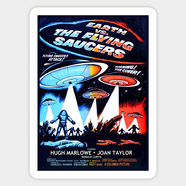 Earth vs. The Flying Saucers Sticker by RockettGraph1cs